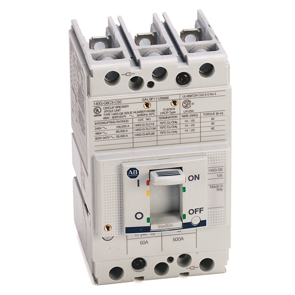 140G - Molded Case Circuit Breaker, G frame, 65 kA Interrupt Rating, T/M - Thermal Magnetic, 3 Poles, Rated Current 32 A
