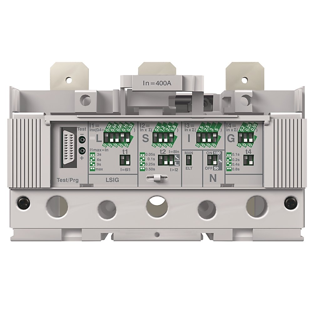 Molded Case Circuit Breaker Trip Unit, 400A, K - Frame, Electronic LSIG - Long & Short Time, High Instantaneous, Ground Fault, Rated Current 300 A