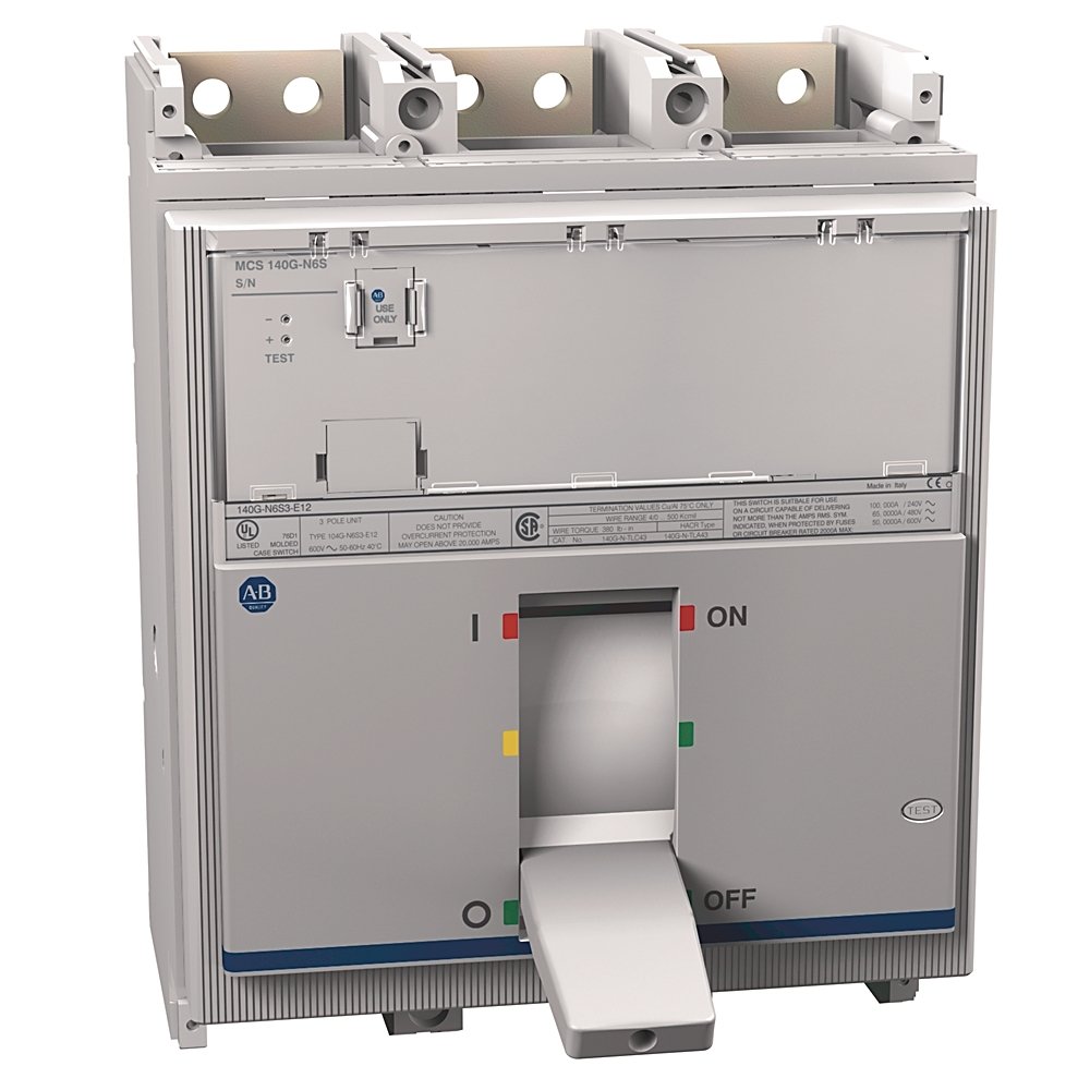 140G - Molded Case Switch, N frame, 65 kA Interrupt Rating, Molded Case Switch (Isolator), 3 Poles, Rated Current 1200 A