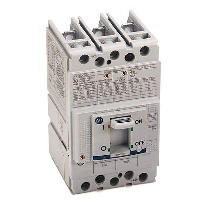 Allen Bradley, 10 to 3000 A Molded Case Circuit Breaker 3-Pole 63A, Breaking Capacity 25 kA