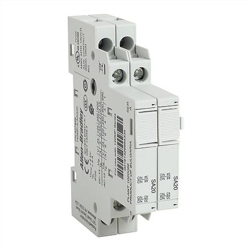 Allen Bradley Auxiliary Contact, 2 Contact, 1 NO/1 NC, 140MP, Side, 6 A, 690V, 140MP-A-ASA20L