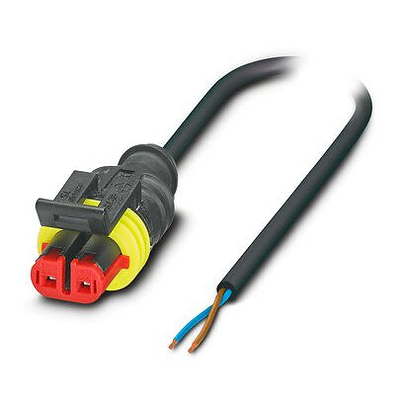 Phoenix Contact Free Cable End to Female 2 way Straight Sensor Actuator Cable, 1.5 m