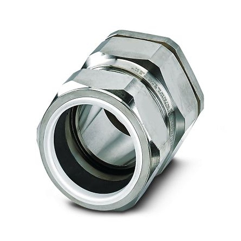 Phoenix Contact G-ESSWU Series Silver Brass Cable Gland, M40 x 1.5 Thread, 27.9 mm min., 40.4 mm max., IP66, IP68, IP69