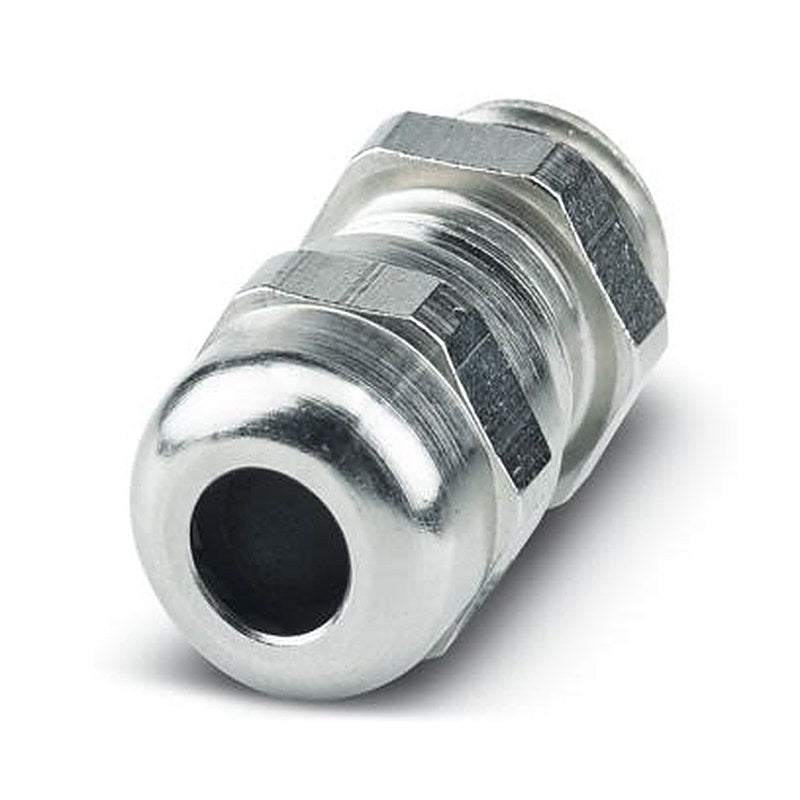 Phoenix Contact Silver Nickel Plated Brass Cable Gland, M12 x 1.5 Thread, 3 mm min., 6.5 mm max., IP68, IP69, IP66