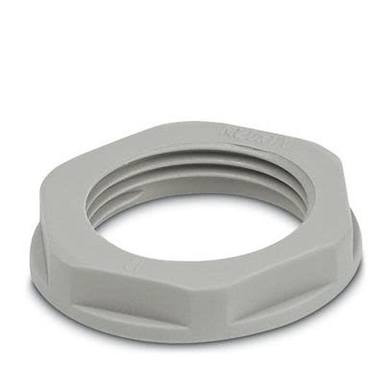 Phoenix Contact Silver, Grey Polyamide Cable Gland Locknut, M25 Thread