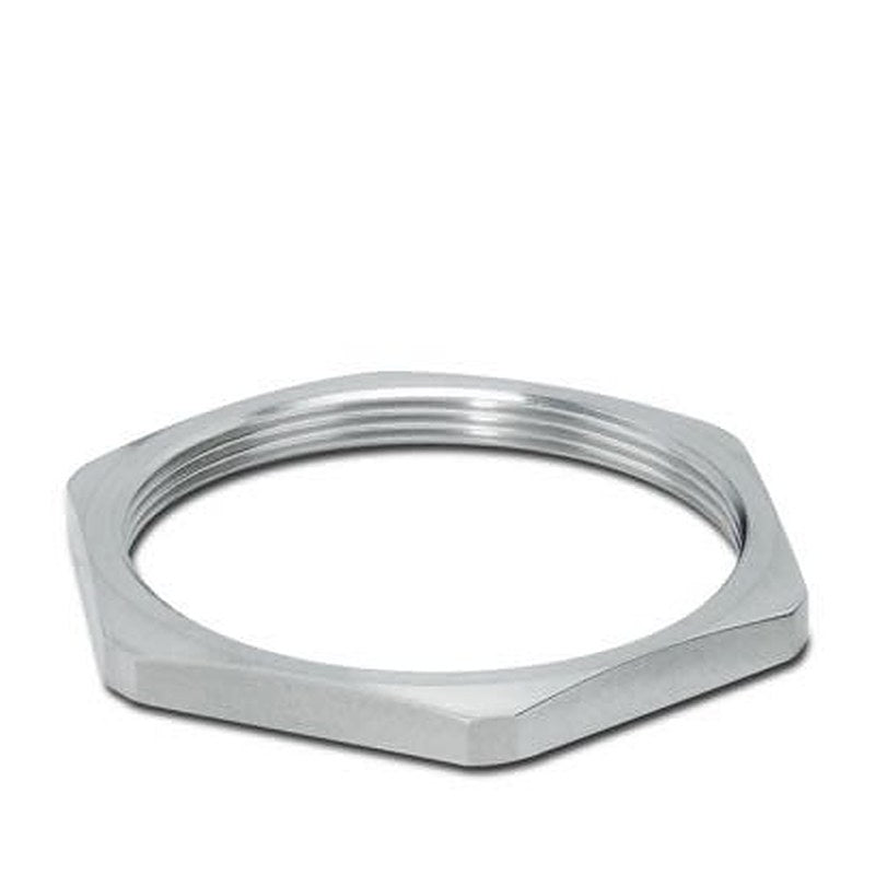 Phoenix Contact Silver Nickel Plated Brass Cable Gland Locknut, M63 Thread