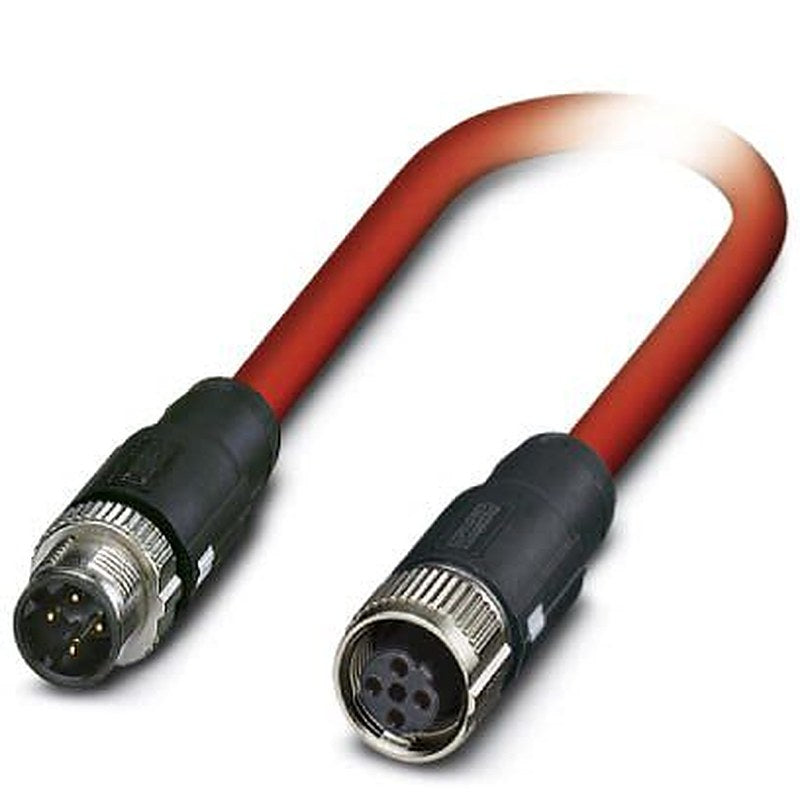 Phoenix Contact NBC, 10 m Cat5 Ethernet Cable, Red, Shielded 4 Screened Polyvinyl Chloride Sheath