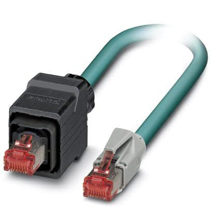 Phoenix Contact VS, 5 m Cat5 Ethernet Cable, Blue, Shielded 2 Screened Polyurethane Sheath