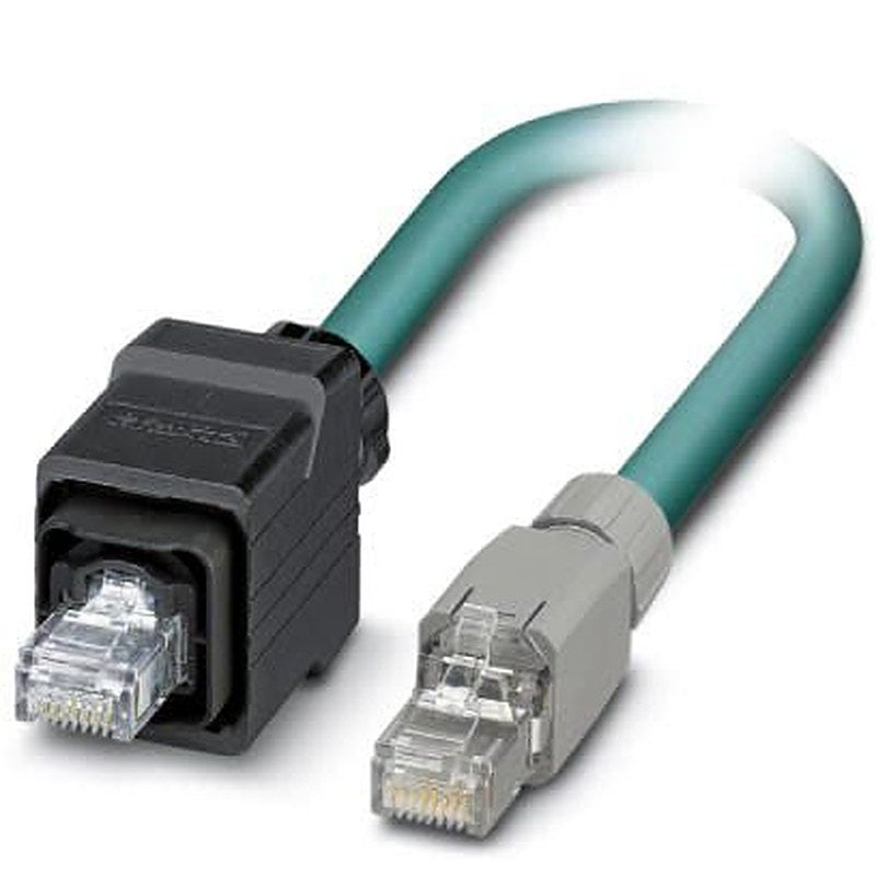 Phoenix Contact VS, 2 m Cat5 Ethernet Cable, Blue, Shielded Screened Polyurethane Sheath