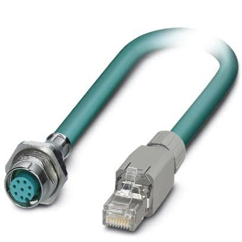 Phoenix Contact VS, 2 m Cat5 Ethernet Cable, Blue, Shielded 8 Screened Polyurethane Sheath