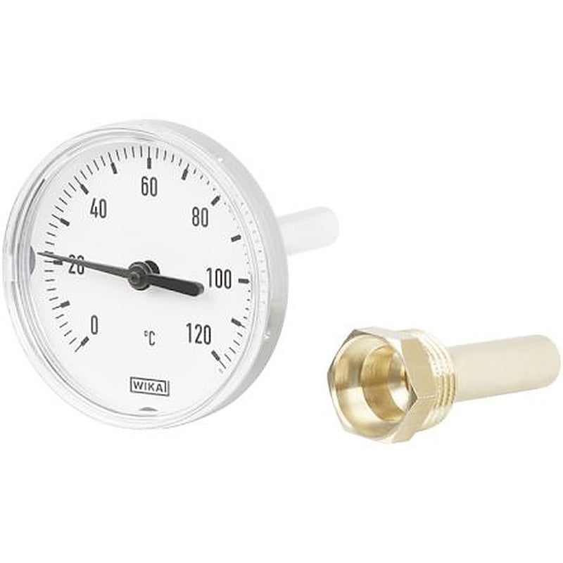 WIKA Dial Thermometer 120 °C, 14138830