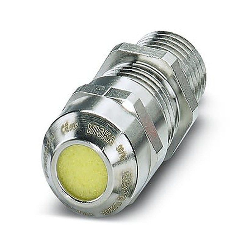 Phoenix Contact G-ESISEC Series Silver Nickel Plated Brass Cable Gland, M16 x 1.5 Thread, 5 mm min., 10 mm max., IP68,