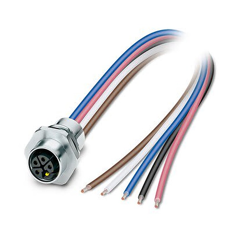 Phoenix Contact Circular Connector, 5 Contacts, Front, M12 Connector, Socket, Female, IP65, IP67, SACC Series