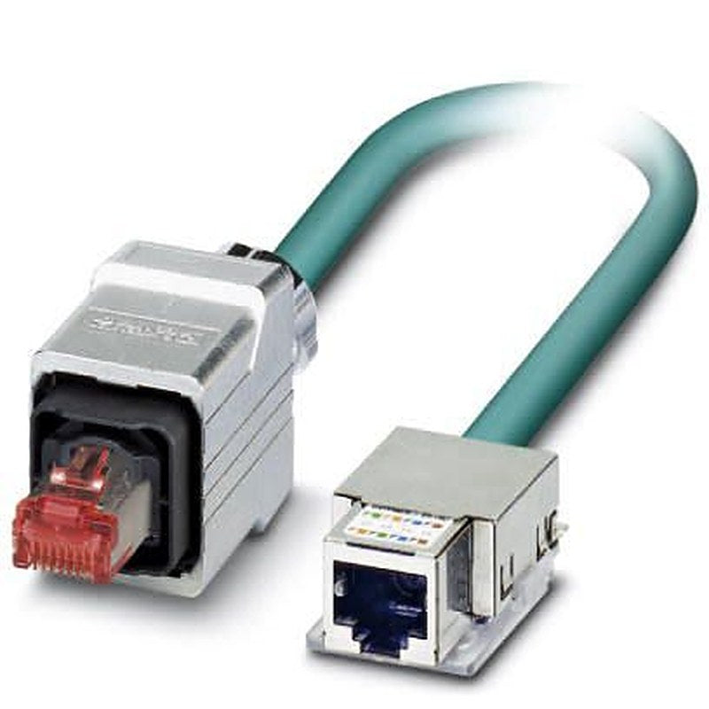 Phoenix Contact VS, 5 m Cat6a Ethernet Cable, Blue, Shielded 8 Screened Polyurethane Sheath
