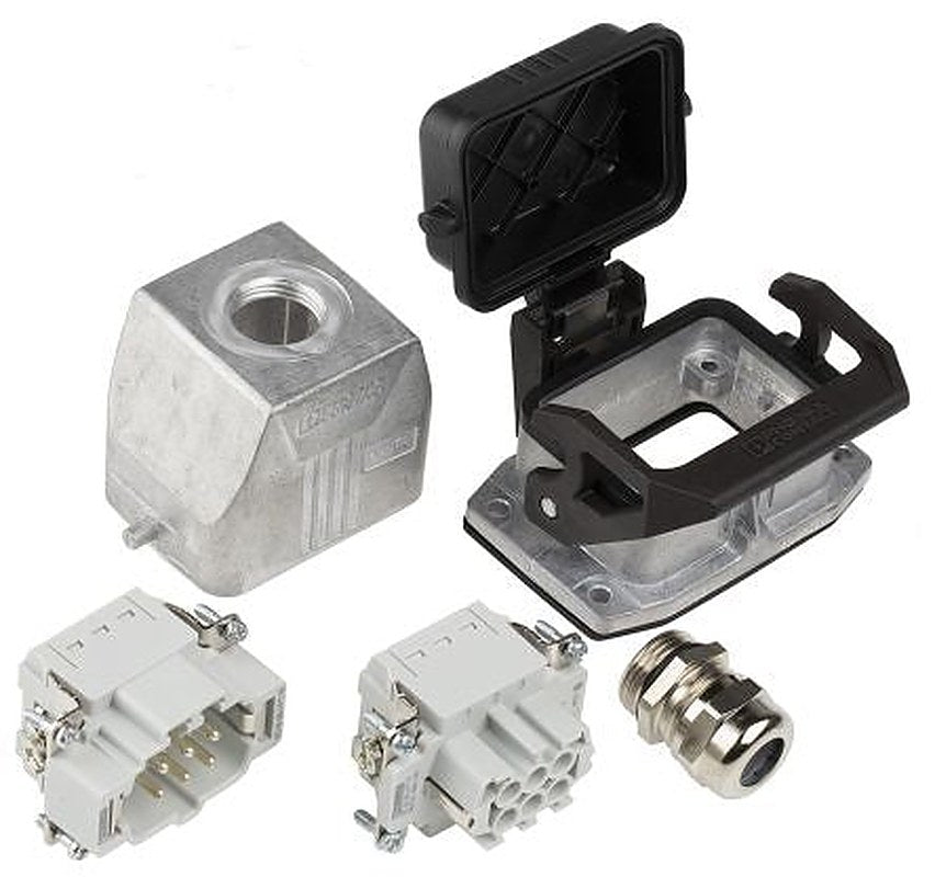 Phoenix Contact, HC, Heavy Duty Power Connector Kit, 6 Way, 16A