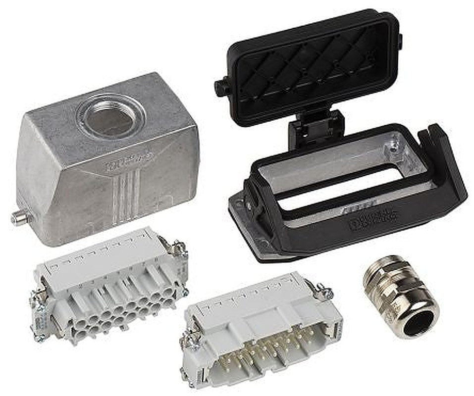 Phoenix Contact, HC, Heavy Duty Power Connector Kit, 16 Way, 16A