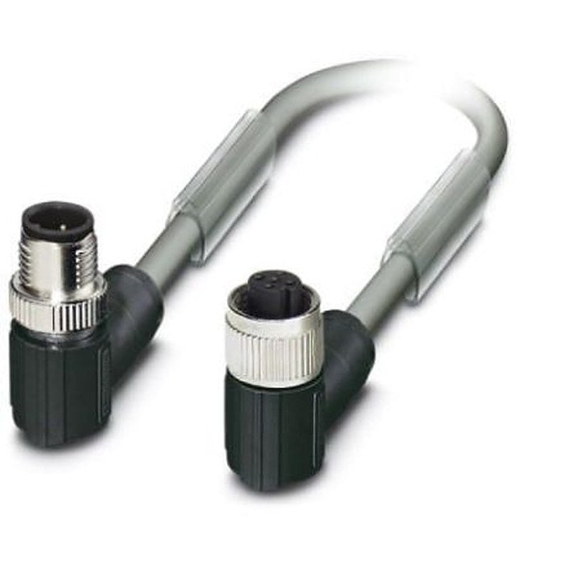 Phoenix Contact Male 5 way M12, Right Angle to Female 5 way M12 Bus Cable, 300 mm
