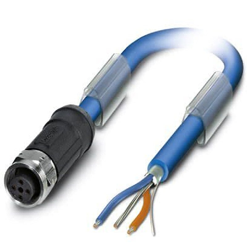 Phoenix Contact Female 3 way M12, Straight to Male Unterminated Bus Cable, 20 m