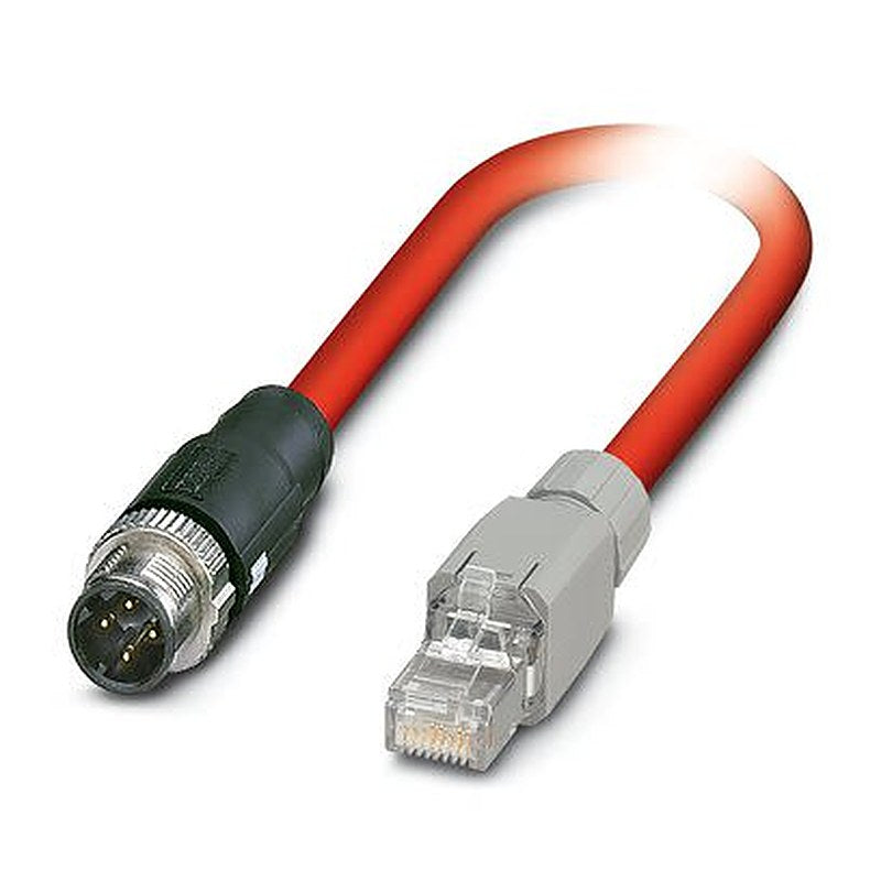 Phoenix Contact Bus Bus Cable, 2 Cores, 0.34mm² 22 AWG, Screened, 2 m, Red Polyvinyl Chloride Sheath