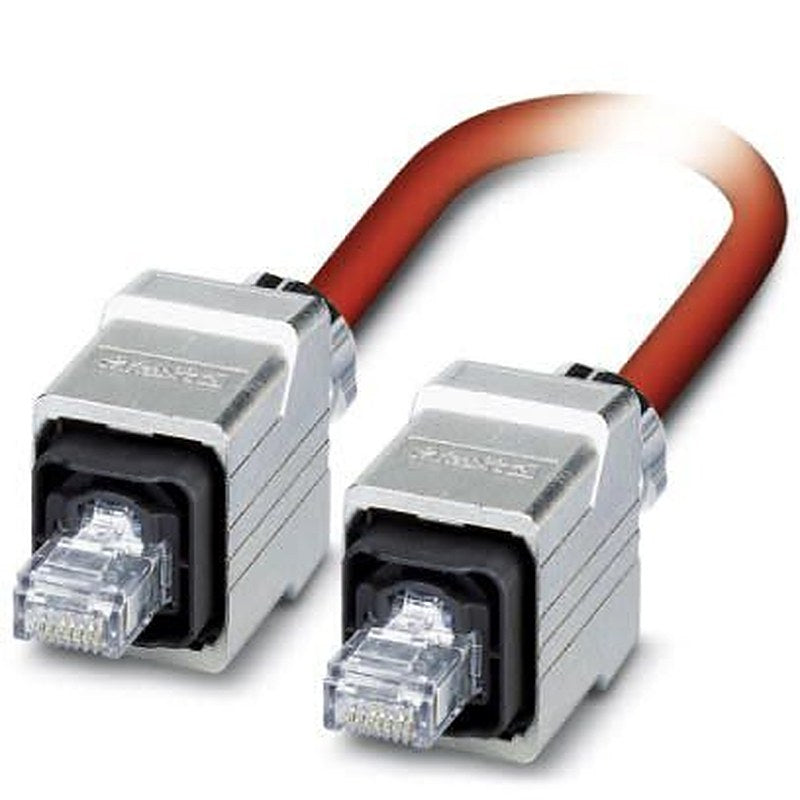 Phoenix Contact VS, 5 m Cat5 Ethernet Cable, Red, Shielded 4 Screened Polyvinyl Chloride Sheath