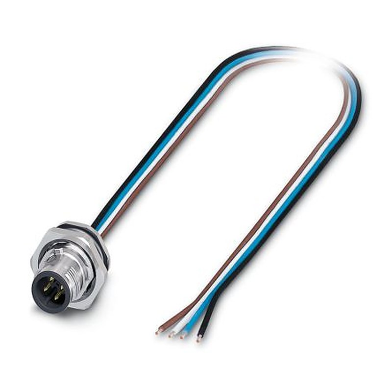 Phoenix Contact Male 4 way M12 to Unterminated Sensor Actuator Cable, 500 mm