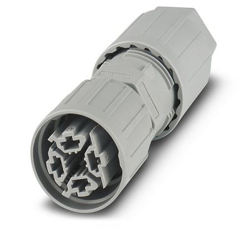 Phoenix Contact Circular Connector, 4 Contacts, Cable, Plug, Socket, Female, IP66, IP68, IP69K, QPD Series