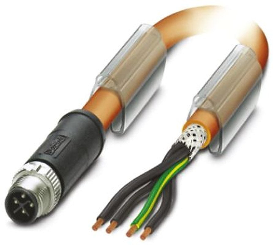 Phoenix Contact Male 4 way Straight to 4 way Unterminated Sensor Actuator Cable, 3 m