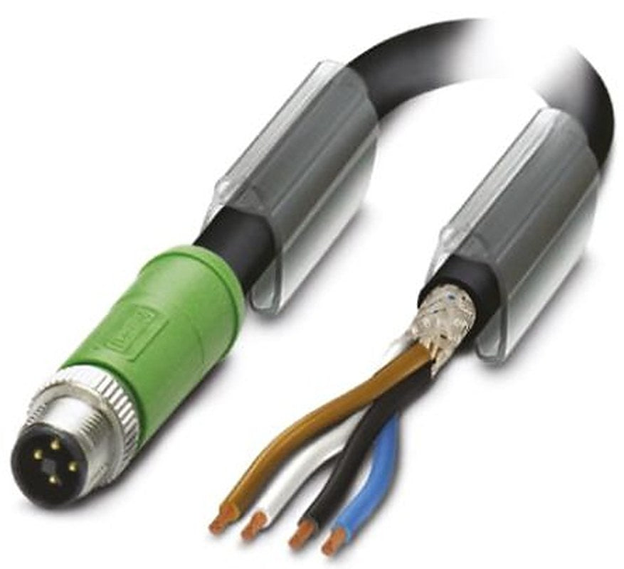Phoenix Contact Male 4 way Straight to 4 way Unterminated Sensor Actuator Cable, 3 m