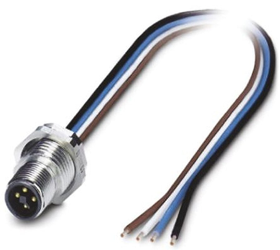Phoenix Contact Male 4 way Straight to 4 way Unterminated Sensor Actuator Cable, 0.5 m