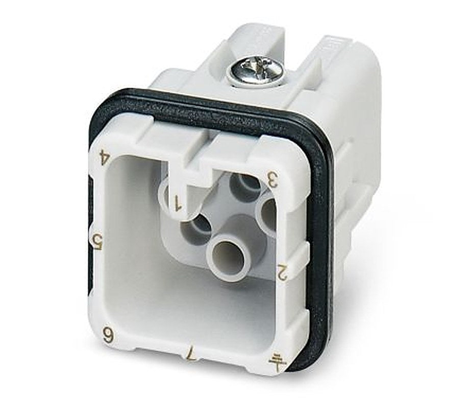 Phoenix Contact HC-D07-I-CT-M-42V Series Heavy Duty Power Connector Insert, 7-Contact, 2 Row, 1425005