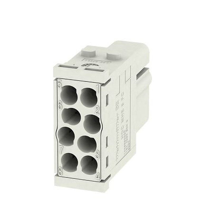 Weidmüller Heavy Duty Power Connector Insert, 16A, ModuPlug Series Female, 8 Contacts