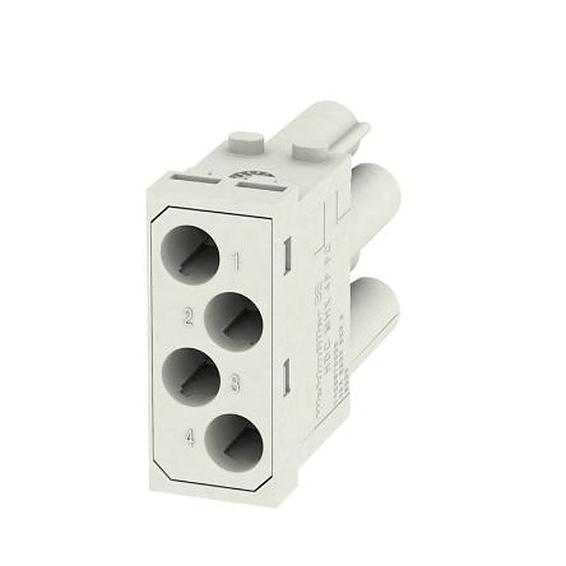 Weidmüller Heavy Duty Power Connector Insert, 40A, ModuPlug Series Female, 4 Contacts