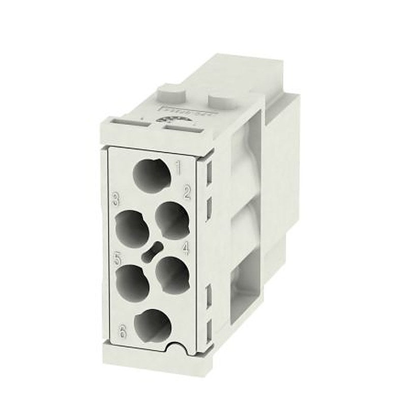 Weidmüller Heavy Duty Power Connector Insert, 16A, ModuPlug Series Male, 6 Contacts