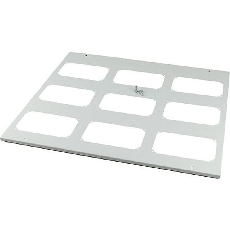 Eaton Grey Cover Plate Steel Faceplate & Mount Plate
