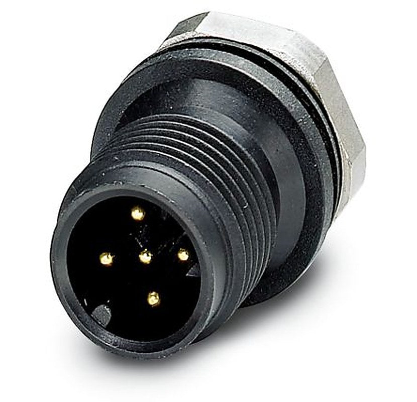 Phoenix Contact Circular Connector, 5 Contacts, Front, M12 Connector, Plug, Male, IP67