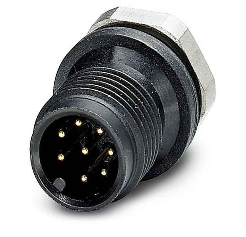 Phoenix Contact Circular Connector, 8 Contacts, Front, M12 Connector, Plug, Male, IP67