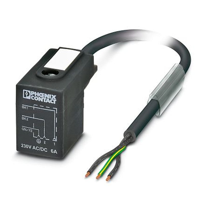 Phoenix Contact Male 3 way DIN 43650 Form B to 3 way Unterminated Sensor Actuator Cable, 5 m