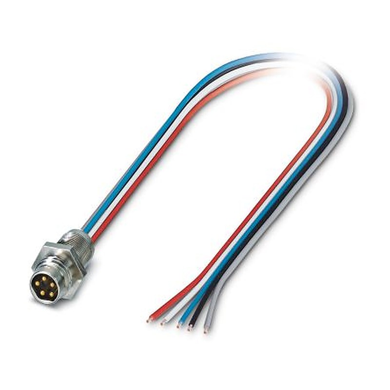 Phoenix Contact Male 5 way Straight to 5 way Unterminated Bus Cable, 0.5 m