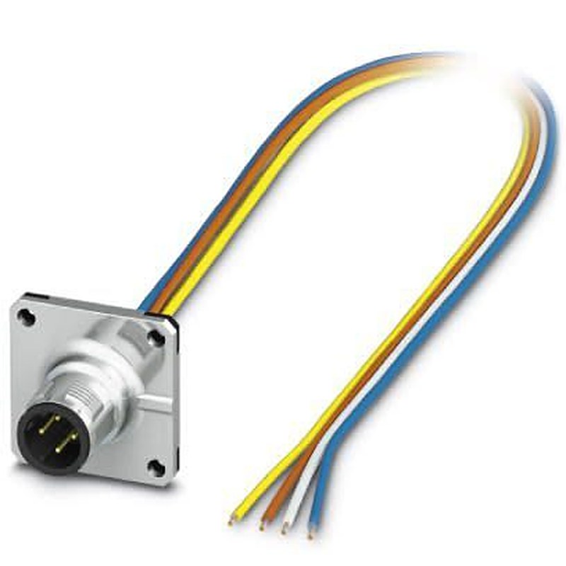 Phoenix Contact SACC, 500 mm Cat5 Ethernet Cable, Orange, Yellow, White, Blue 4 Screened Polyamide 66 Sheath