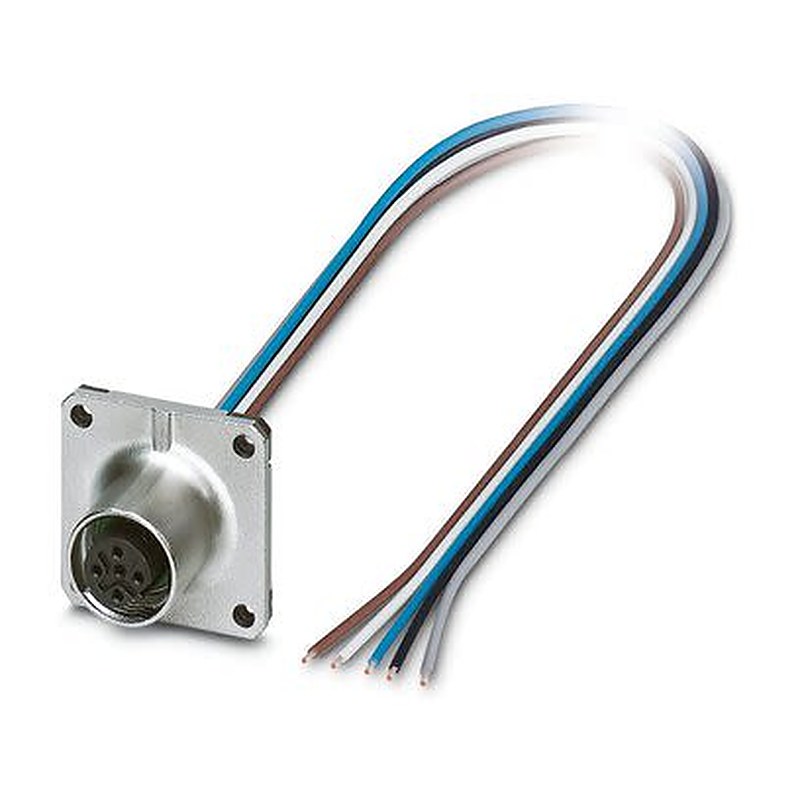 Phoenix Contact Circular Connector, 5 Contacts, Front, Plug-in, M12 Connector, Socket, Female, IP67, SACC Series