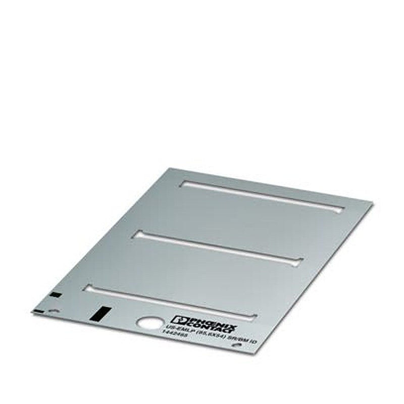 Phoenix Contact Label, 0.55 mm Length, 53.7 mm Height 1442465 Silver