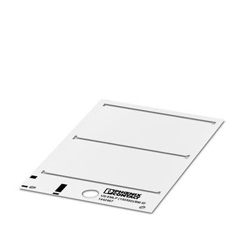 Phoenix Contact Label, 0.55 mm Length, 60 mm Height 1442467 White