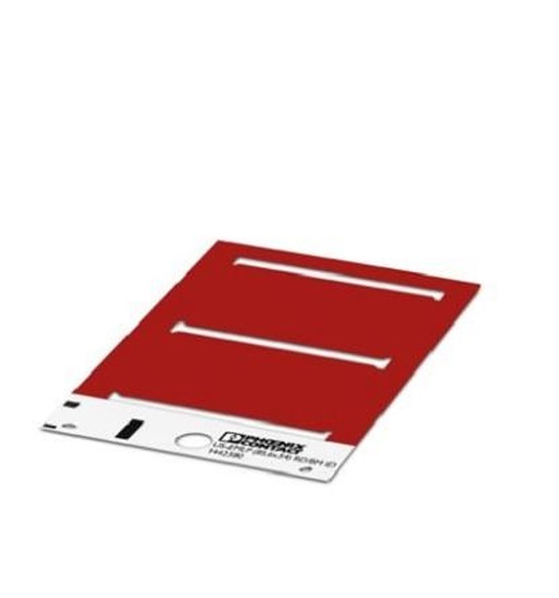 Phoenix Contact Label, 0.55 mm Length, 53.7 mm Height 1442580 Red