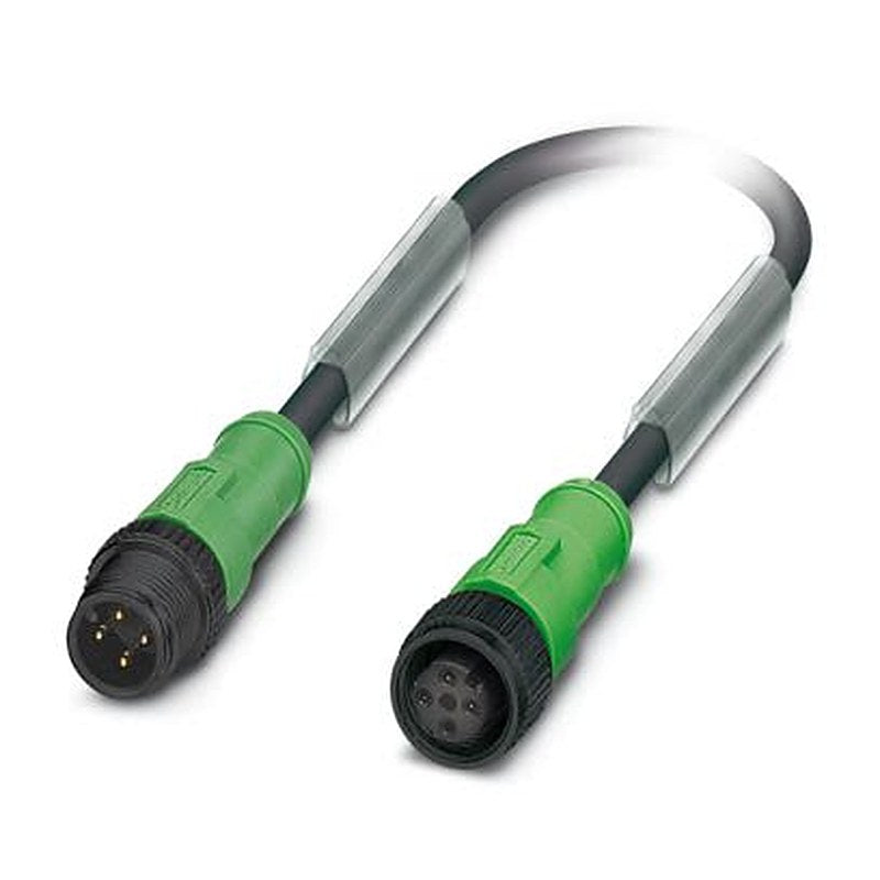 Phoenix Contact Male 4 way M12, Straight to Female 4 way M12, Straight Sensor Actuator Cable, 1.5 m