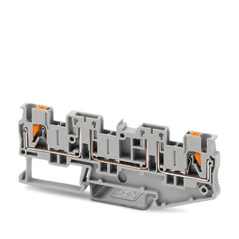 Phoenix Contact 1446169 PT Series Disconnect Terminal Block Grey, 2.5mm², 1-Level, Push-in