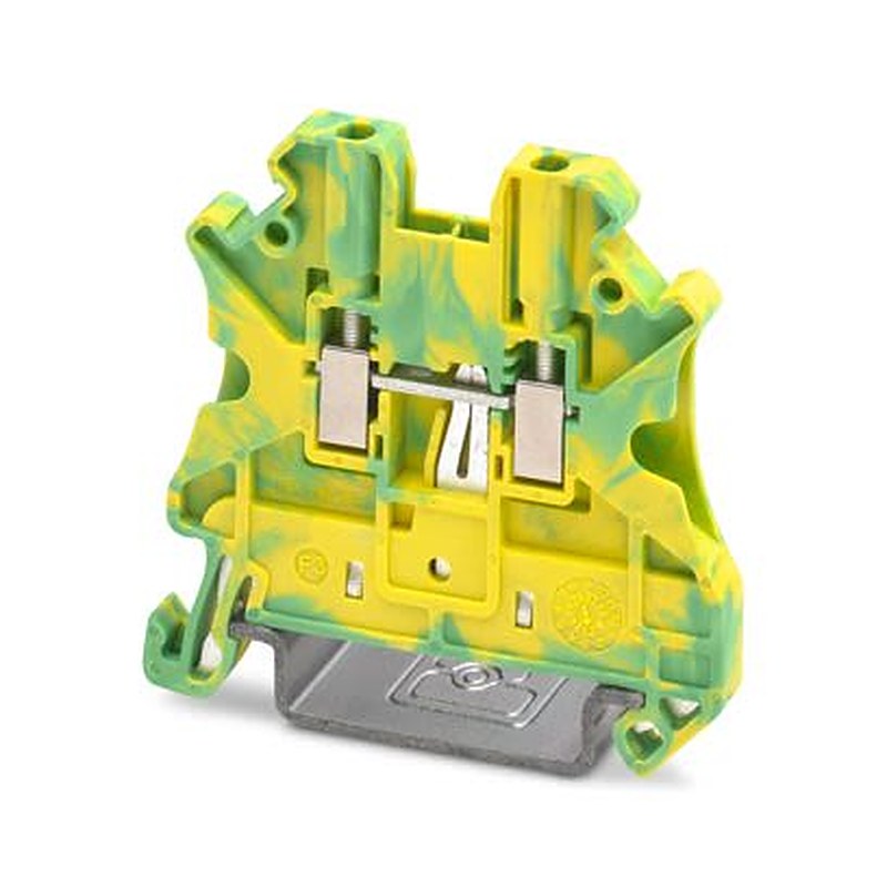 Phoenix Contact 1452318 UT Series Terminal Block Yellow, Green, 1.5mm², 2-Level Fused, Screw, IECEx, ATEX