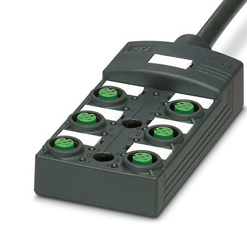 Phoenix Contact SACB Series Distribution Unit, 6 Port, M12, 10 m