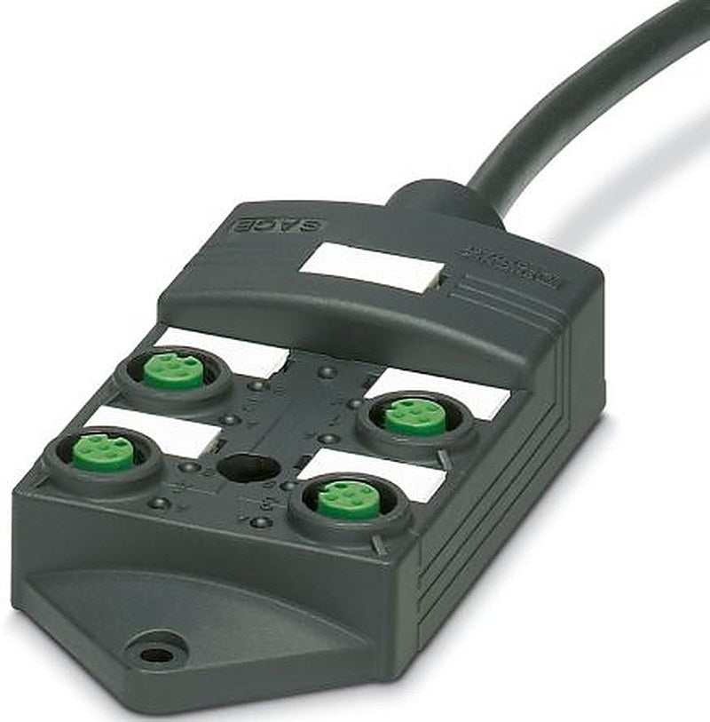 Phoenix Contact 14526 Series Distribution Unit, 4 Port, M12, 5 m
