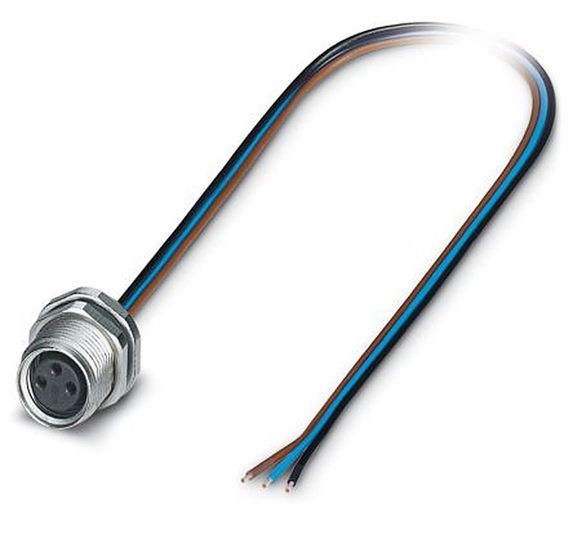 Phoenix Contact Circular Connector, 3 Contacts, Rear, M8 Connector, Socket, Male/Female, IP67