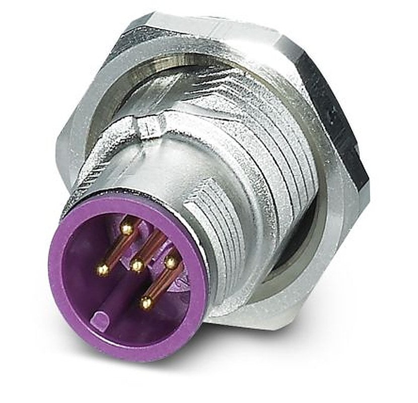 Phoenix Contact Circular Connector, 5 Contacts, Rear, M12 Connector, Plug, Male, IP65, IP67